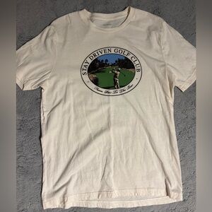 Old Navy White Golf Graphic Tee